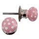 Pink Dot Mortice Handle 2.25